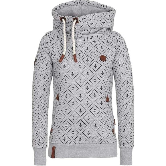 Naketano Women's Sweatshirt Hooded XL Nautical Asymmetric - Picture 1 of 10